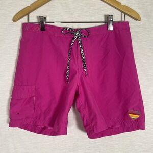Roxy‎ Pink Board Shorts Jrs Women Size 3 Swimwear Beach Pool Surf